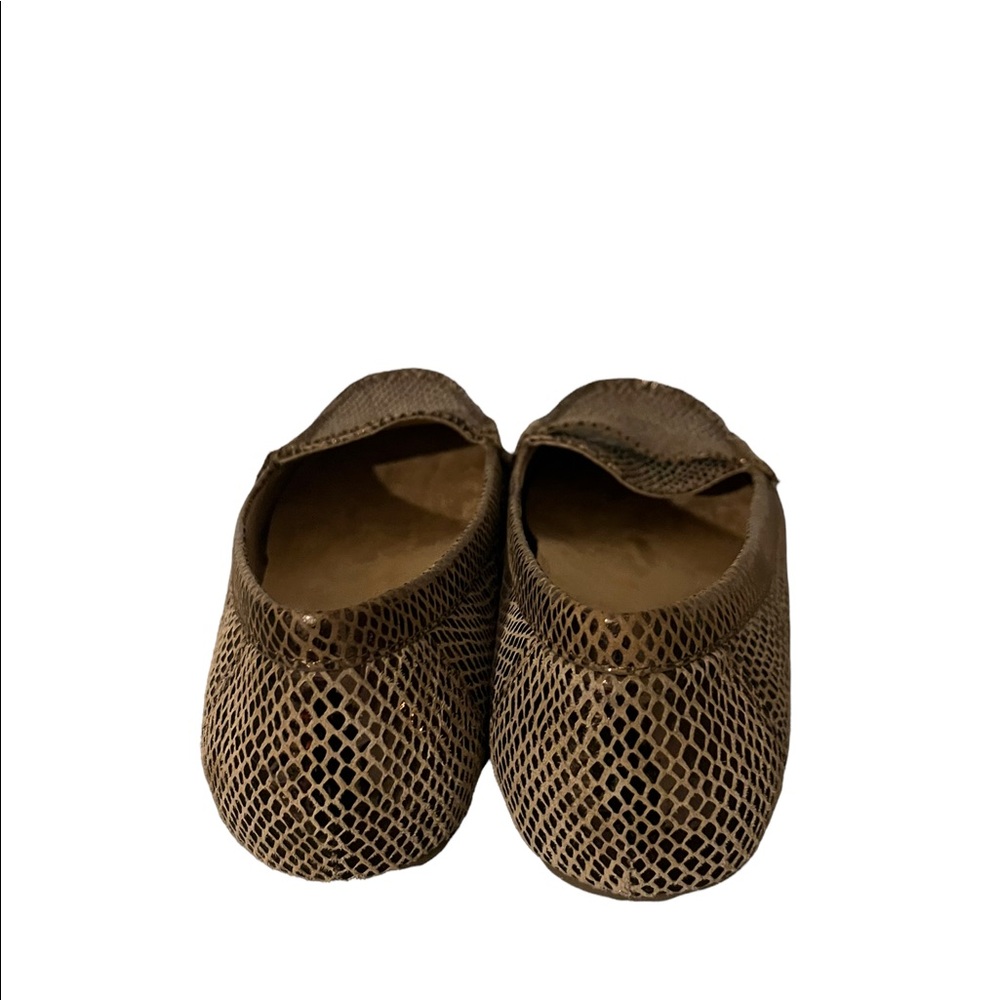 Vionic Brown Snake-Embossed Leather Loafers - Picture 7 of 11